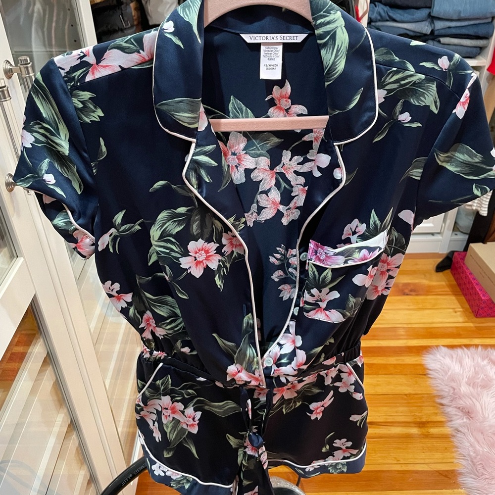 Brand new never worn silk romper